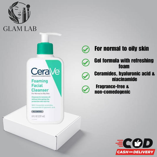 CeraVe Hydration Foaming Facial Cleanser, 236 Ml