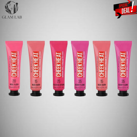 Pack Of 6 Maybelline Cheek Heat Blush