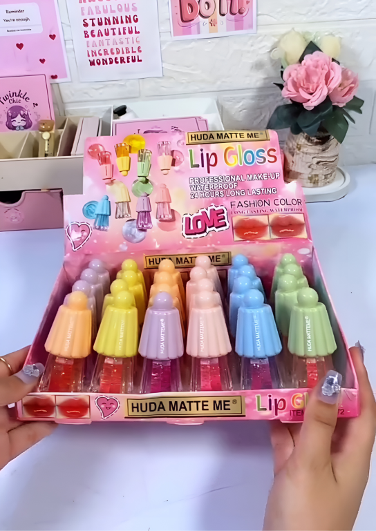 Umbrella Colorless Glossy Finish Lip Gloss, 1 Pc