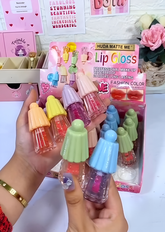 Umbrella Colorless Glossy Finish Lip Gloss, 1 Pc