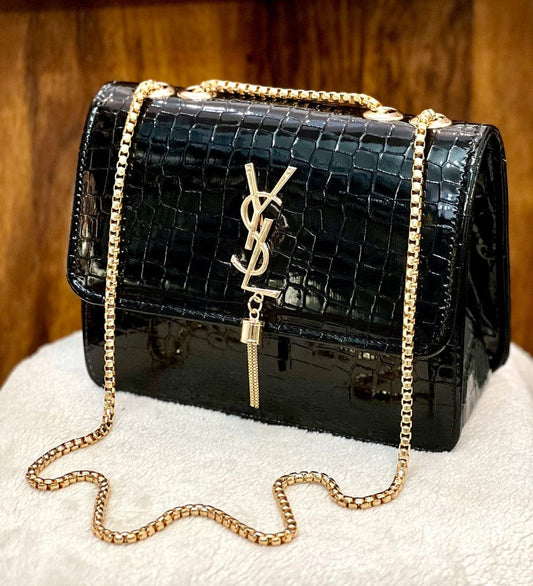 YSL Women's Plain Leather Crossbody Bag