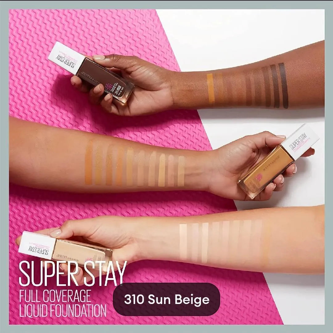 Maybelline Super Stay 24H Full Coverage Foundation Long Lasting Matte Liquid Base